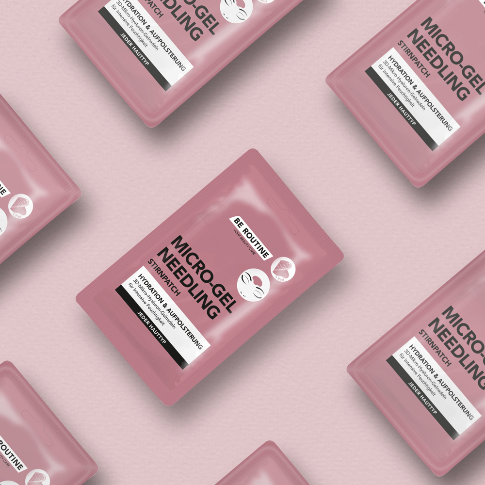 Bild: BE ROUTINE Stirnpatch Micro Gel Needling 