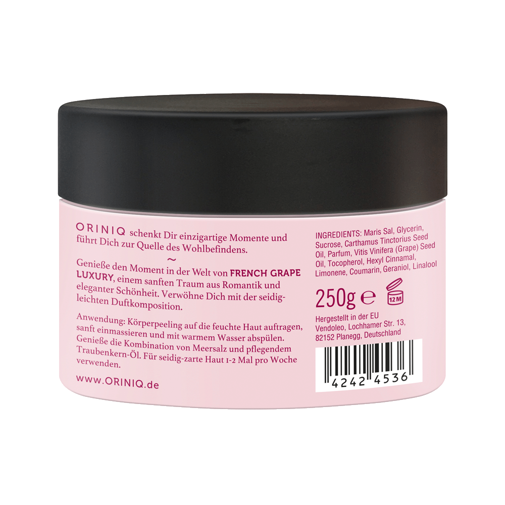 Bild: ORINIQ Creme Öl Körperpeeling French Grape Luxury 