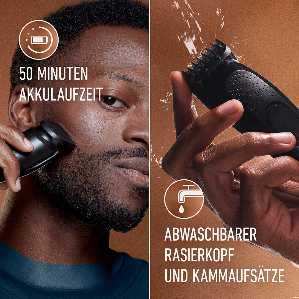 Bild: Gillette King C.  kabelloser Barttrimmer für Männer 