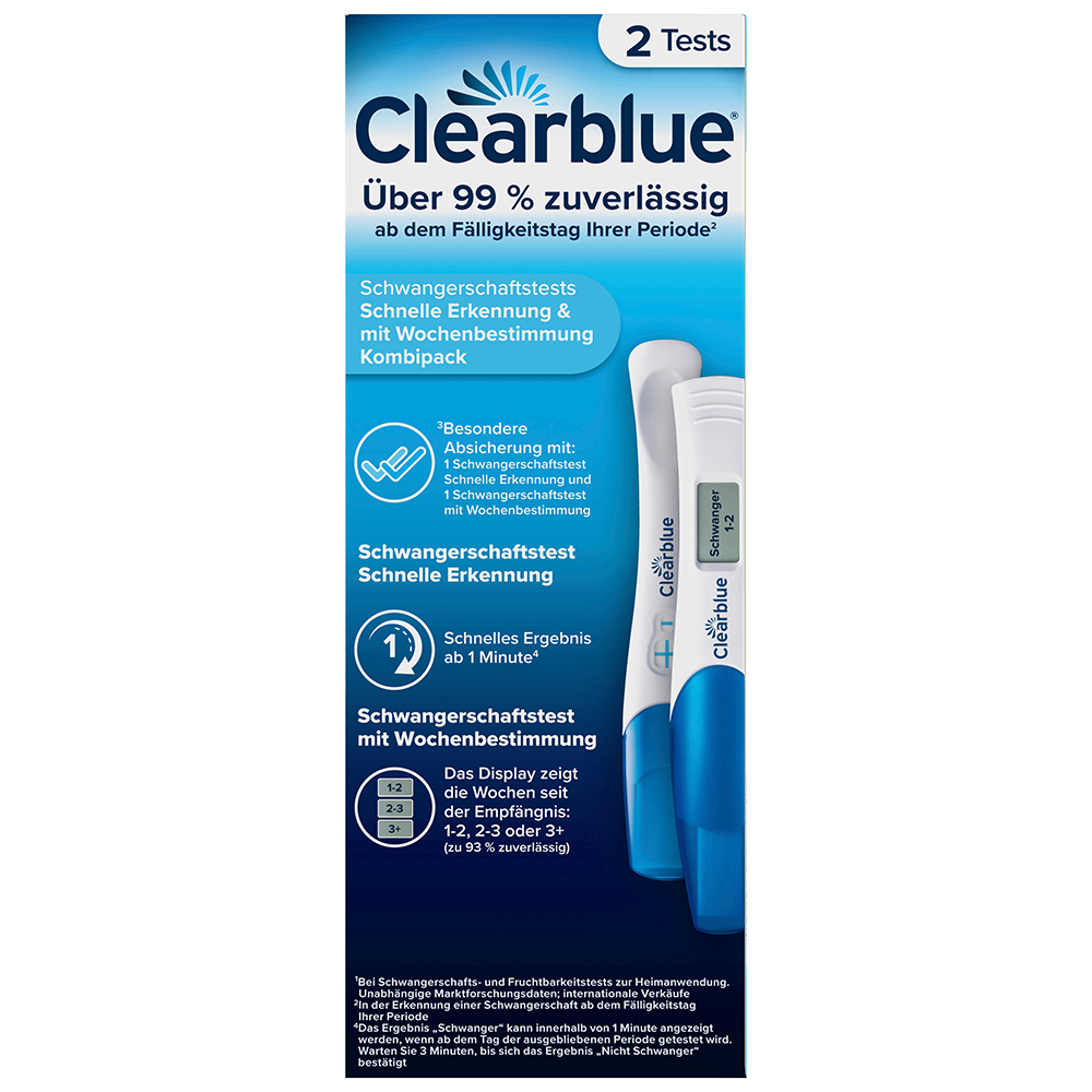 Bild: Clearblue Schwangerschaftstest Kombipack