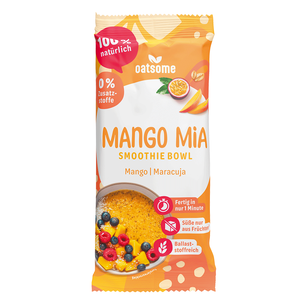 Bild: Oatsome Smoothie Bowl Mango Mia Mango Maracuja