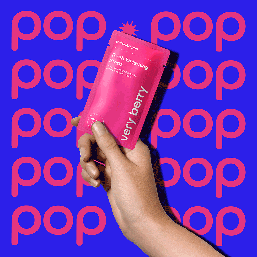 Bild: Smilepen pop Pop Teeth Whitening Strips Very Berry 