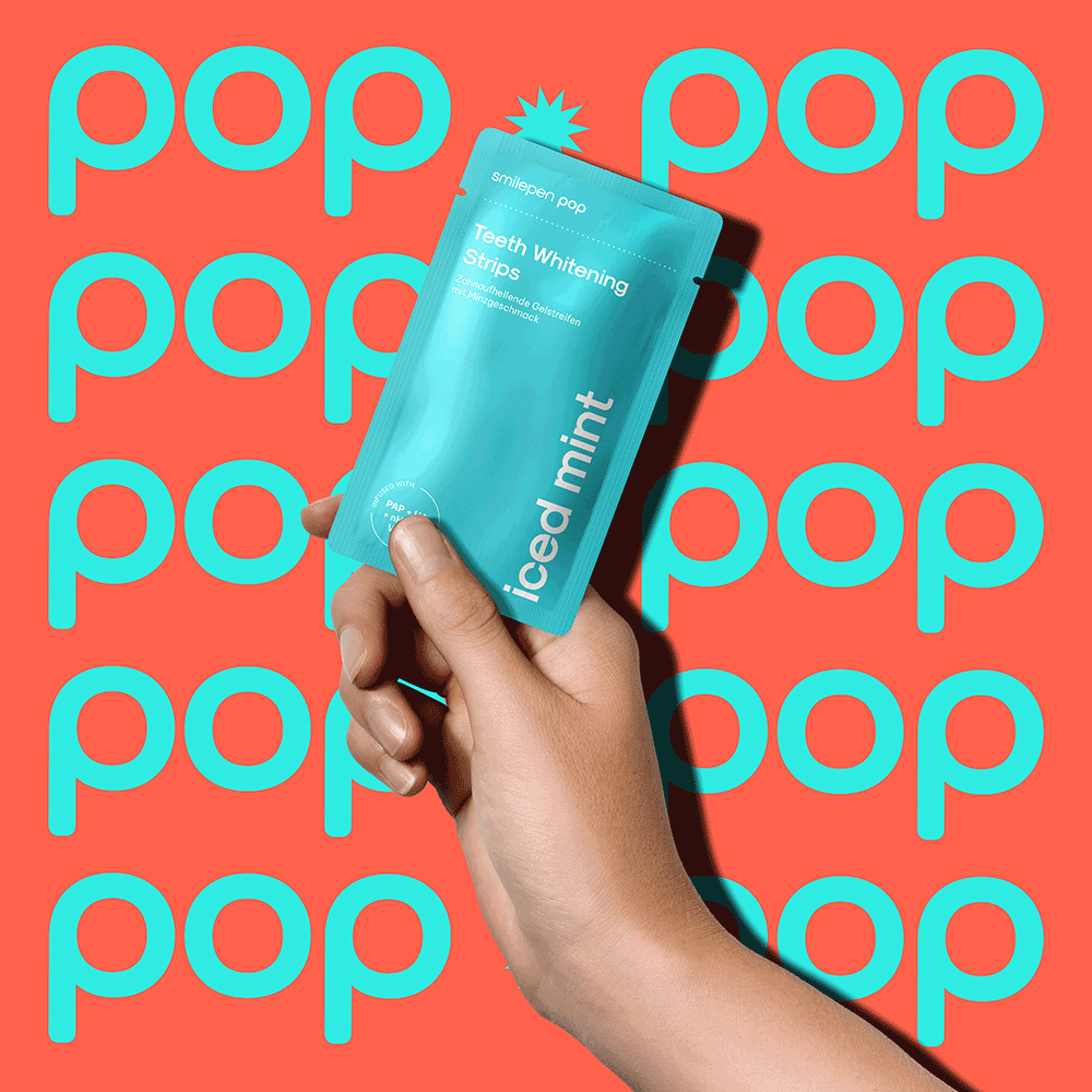 Bild: Smilepen pop Pop Teeth Whitening Strips Iced Mint 