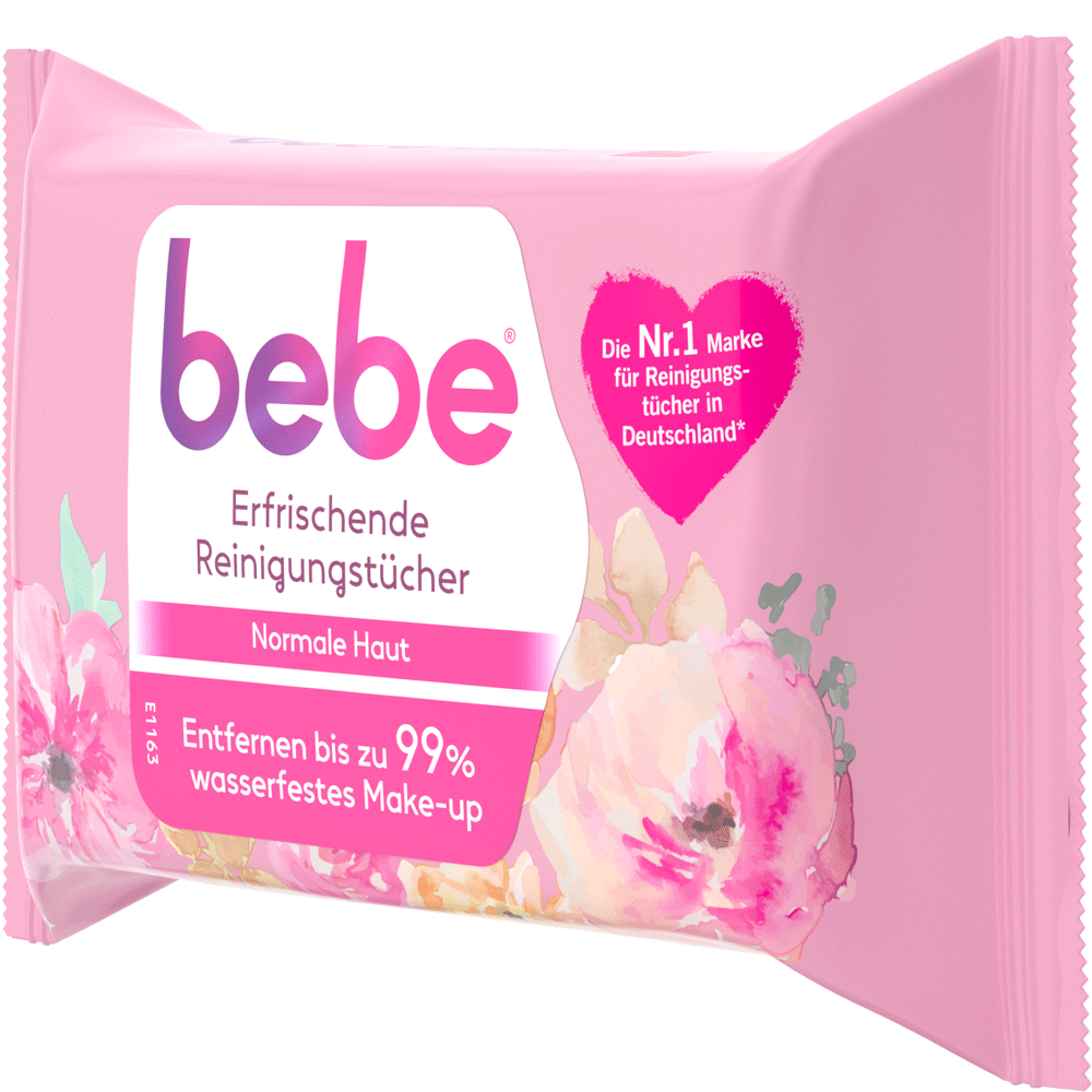 Bild: bebe Young Care 5 in 1 erfrischende Reinigungstücher 