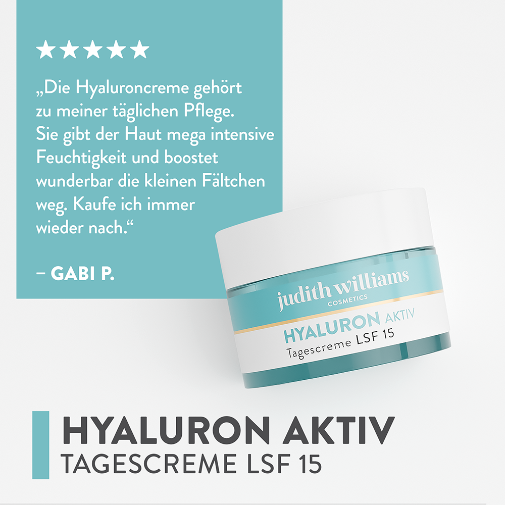 Bild: Judith Williams Cosmetics Tagescreme Hyaluron Aktiv LSF 15 