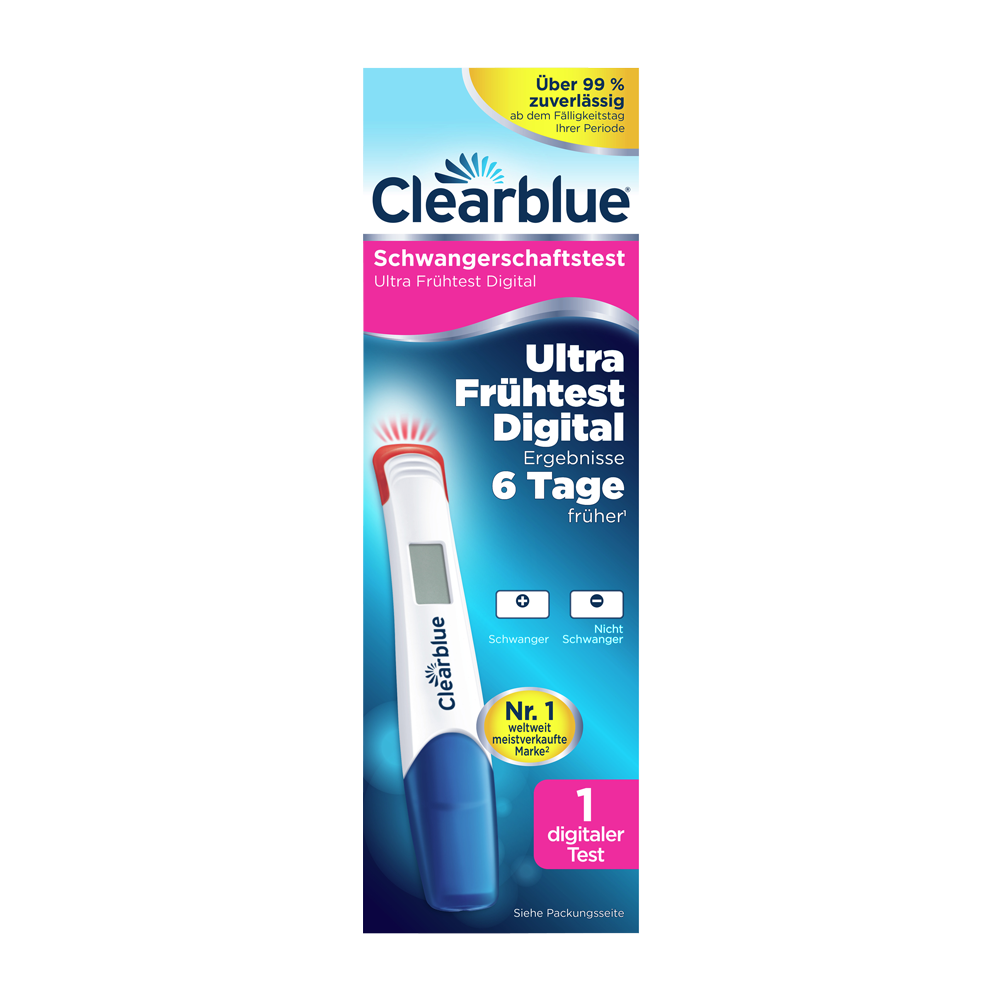 Bild: Clearblue Schwangerschaftsfrühtest 