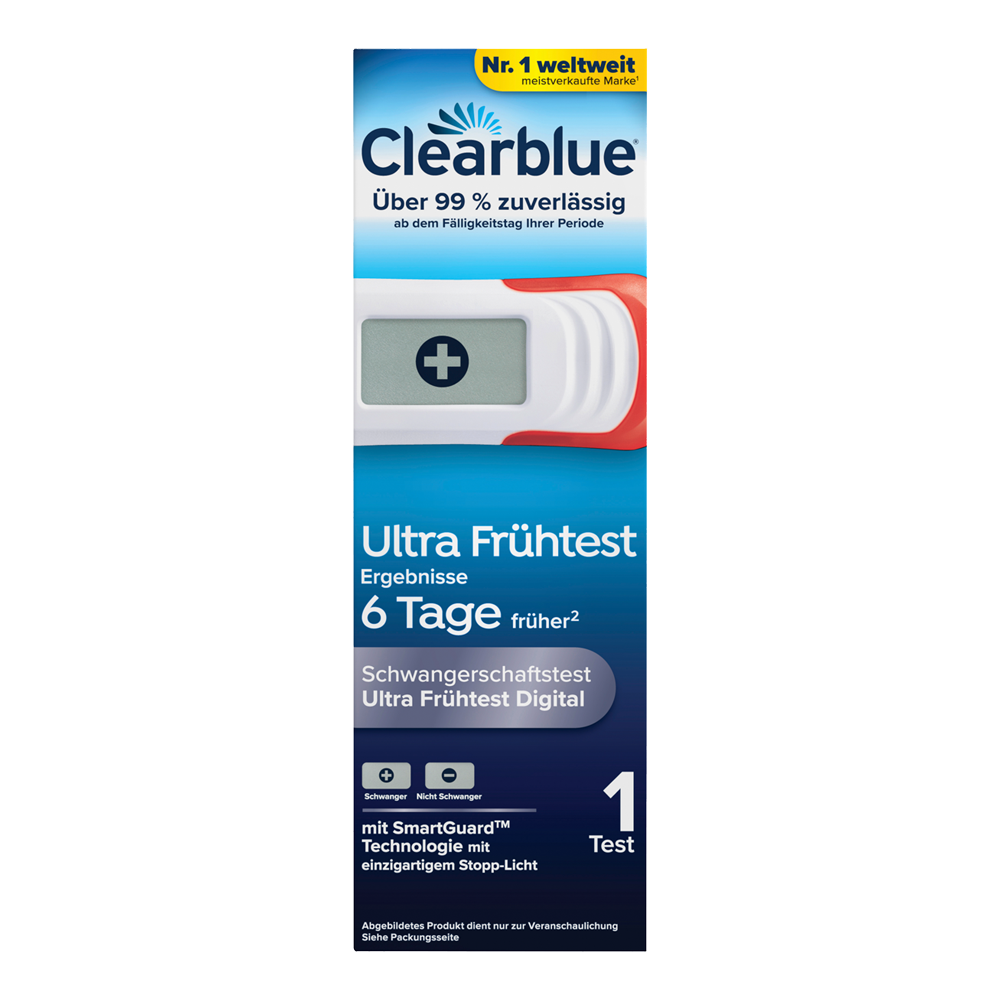 Bild: Clearblue Schwangerschaftsfrühtest 