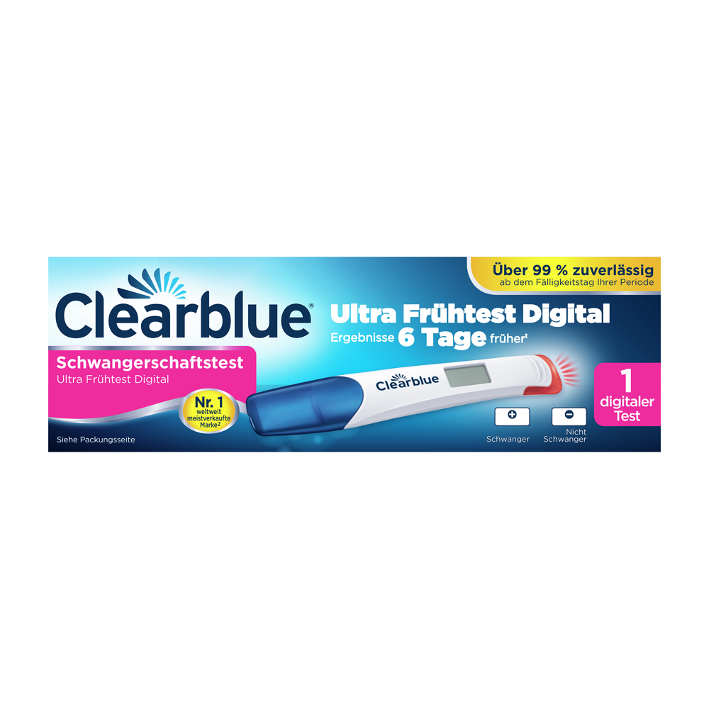 Bild: Clearblue Schwangerschaftsfrühtest 