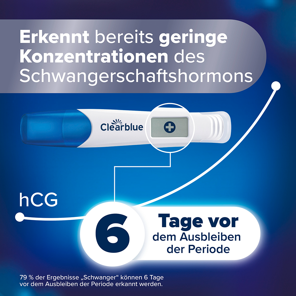Bild: Clearblue Schwangerschaftsfrühtest 