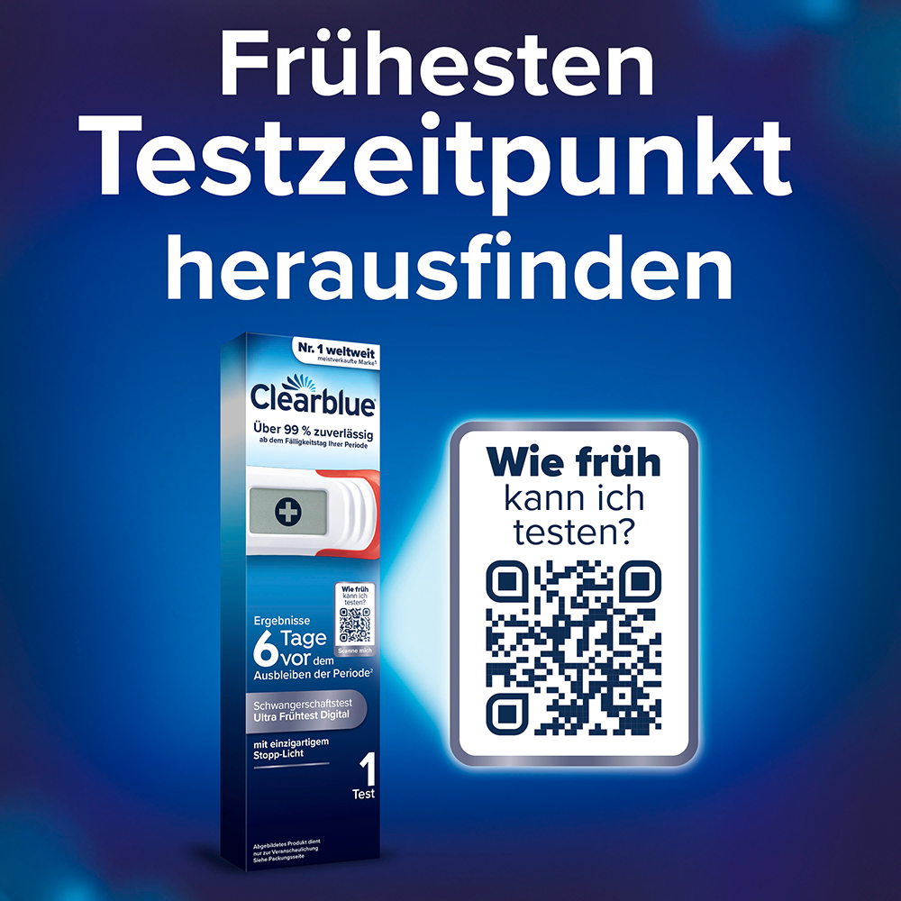 Bild: Clearblue Schwangerschaftsfrühtest 
