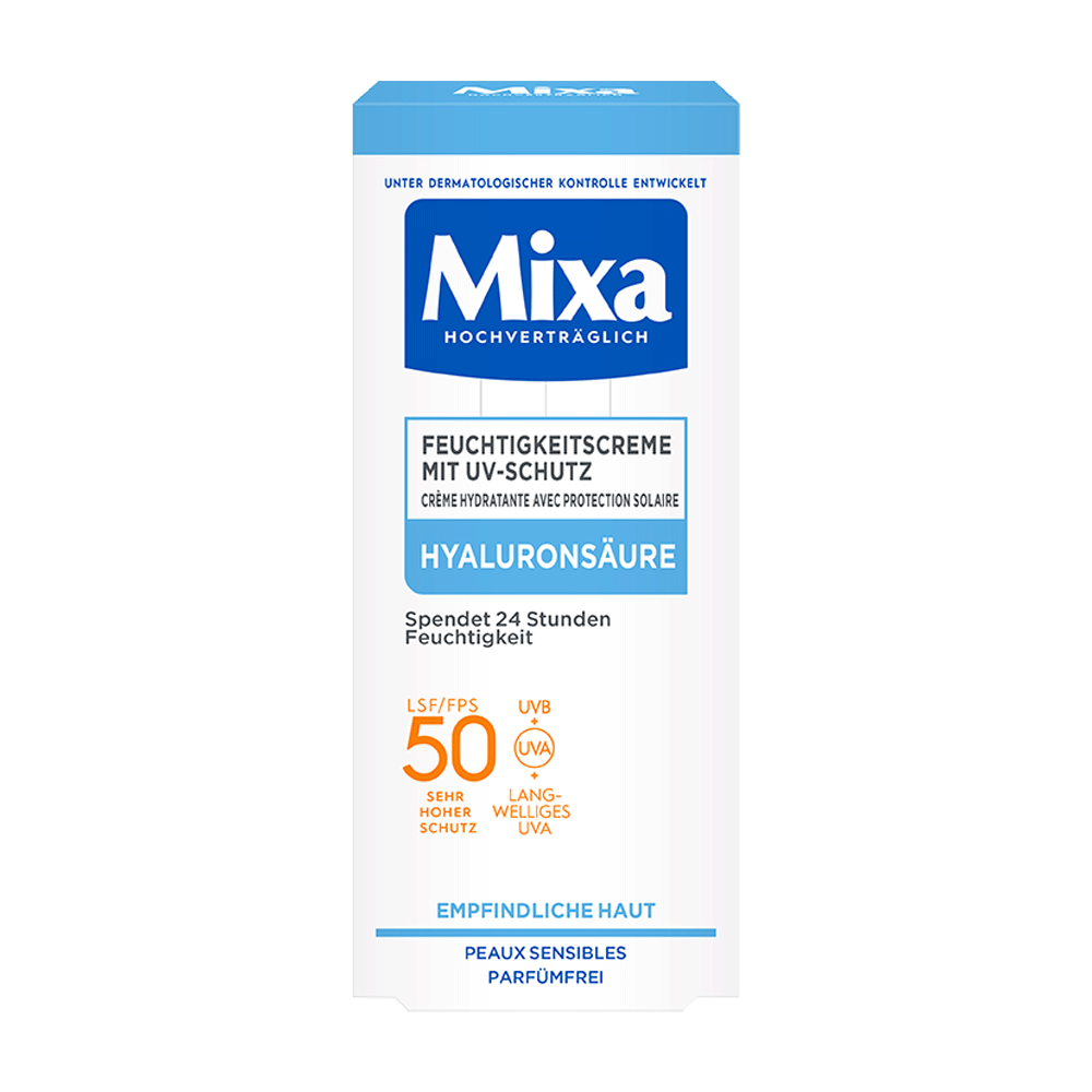 Bild: Mixa Feuchtigkeitscreme LSF 50