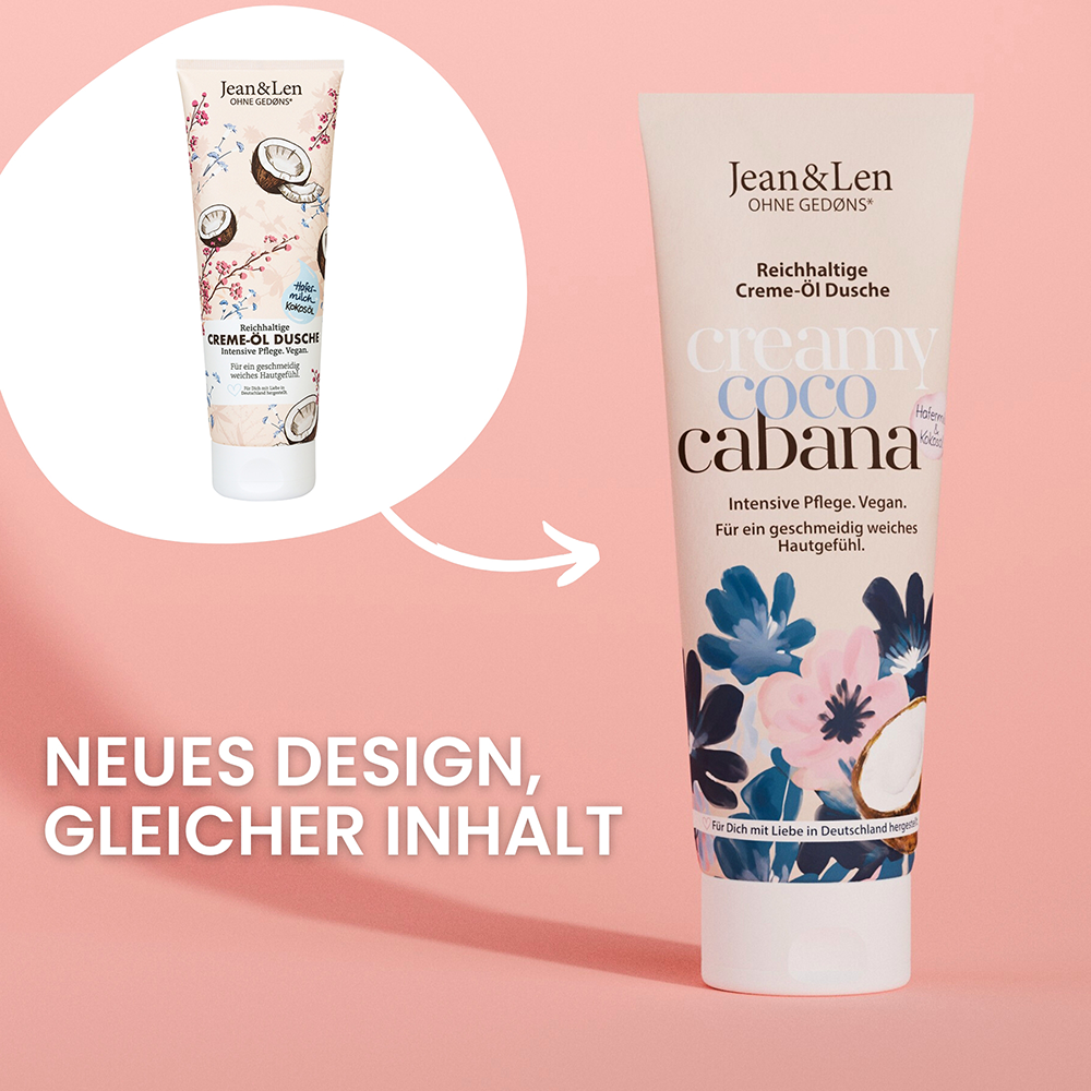 Bild: Jean&Len Creme-Öl Dusche Hafermilch Kokosöl 