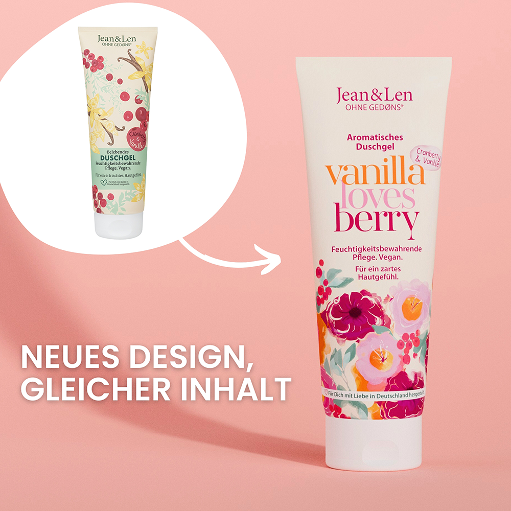 Bild: Jean&Len Duschgel Vanilla Loves Berry 