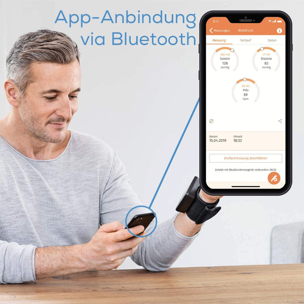 Bild: Beurer BC 54 Handgelenk Blutdruckmessgerät Bluetooth 
