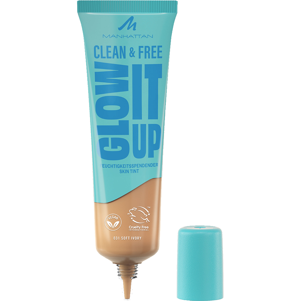 Bild: MANHATTAN Clean & Free Glow It Up Skin Tint Soft Ivory 031