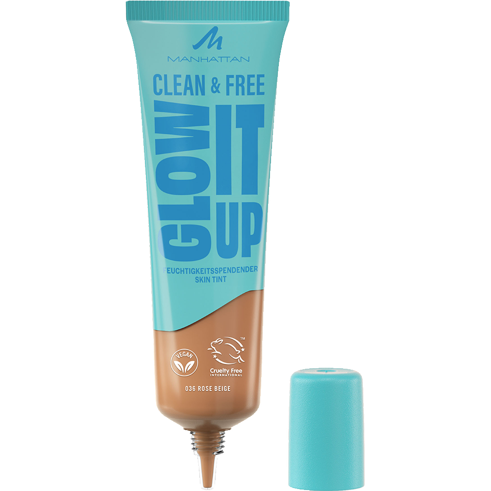 Bild: MANHATTAN Clean & Free Glow It Up Skin Tint Rose Beige 036