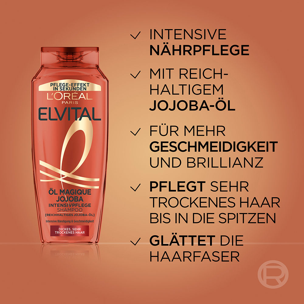 Bild: L'ORÉAL PARIS ELVITAL Öl Magique Jojoba Shampoo 