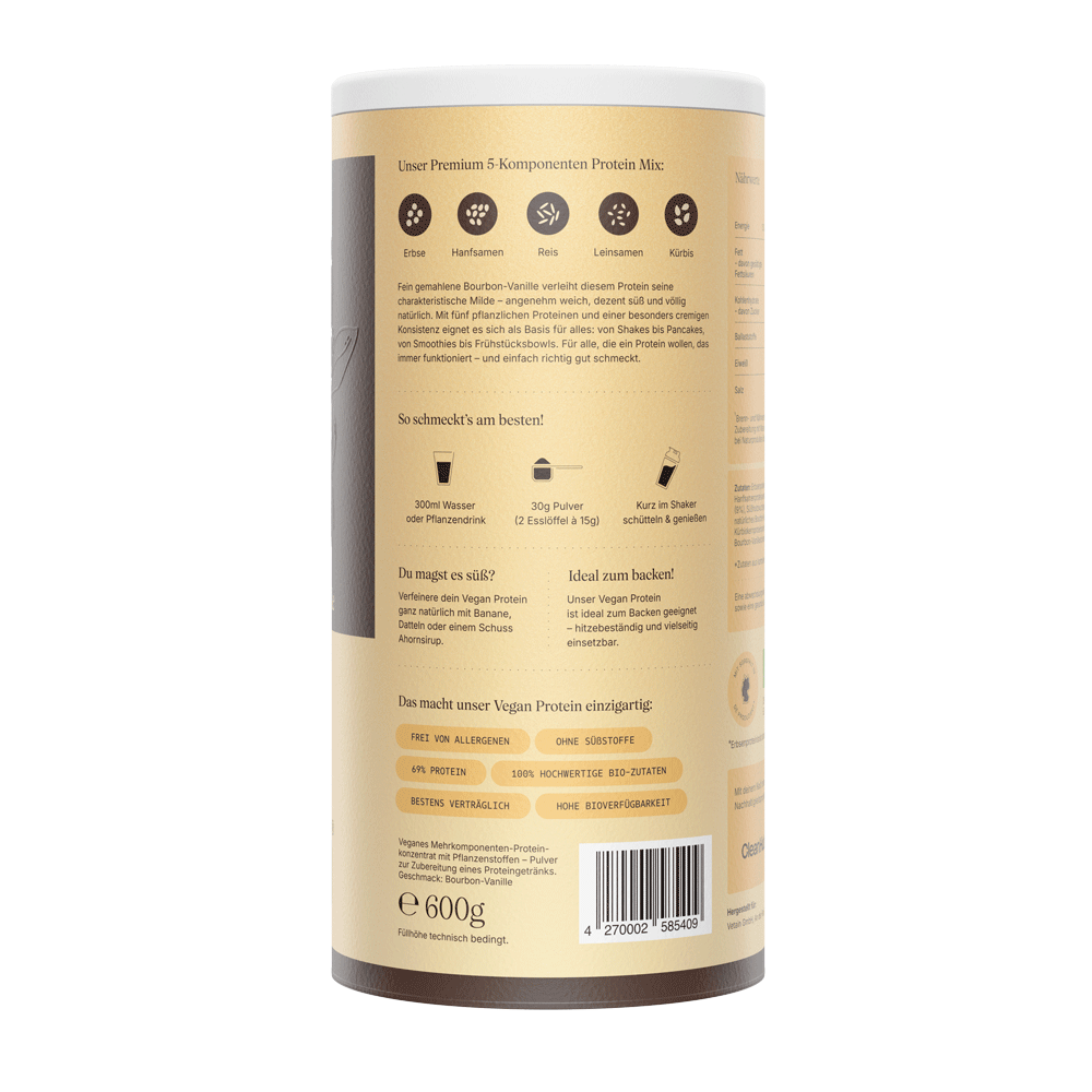 Bild: Vetain Vegan Protein Shake Bourbon Vanille 