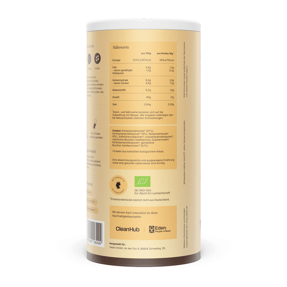 Bild: Vetain Vegan Protein Shake Bourbon Vanille 