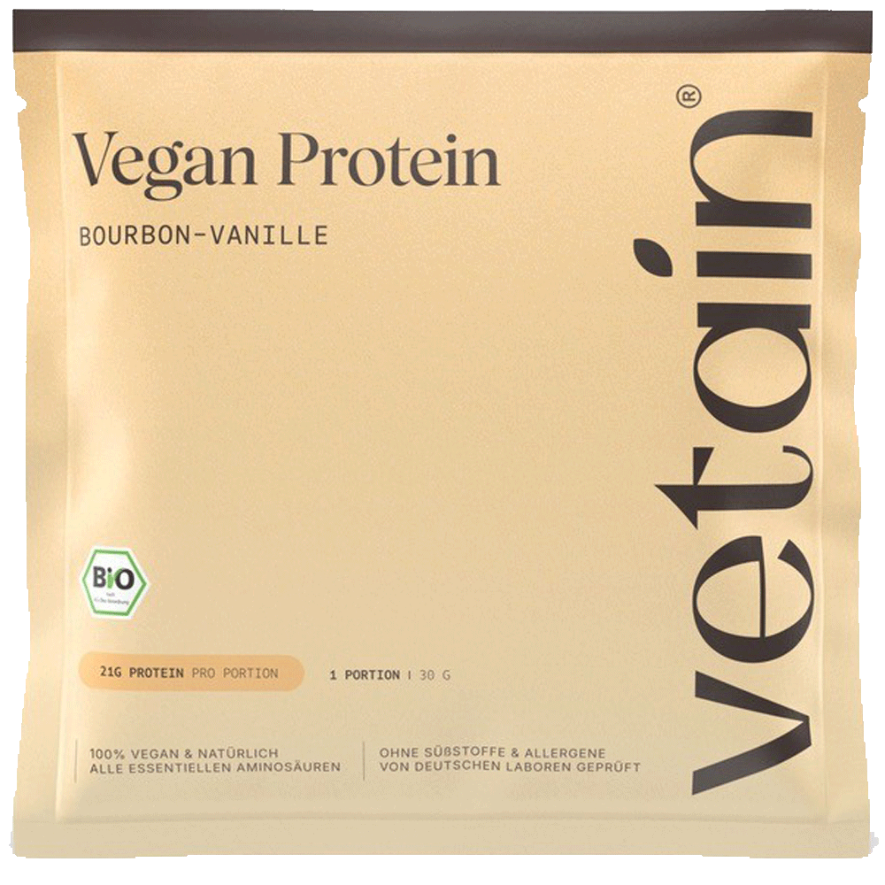 Bild: Vetain Vegan Protein Bourbon Vanille 