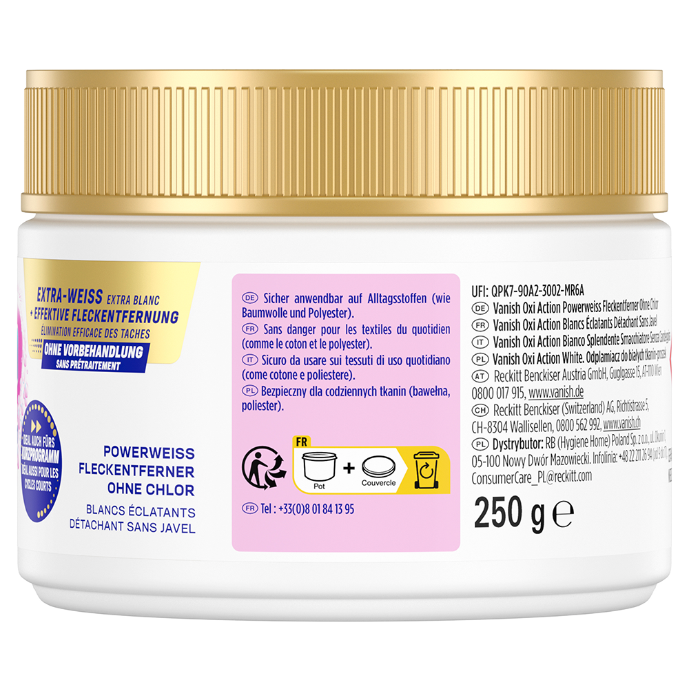 Bild: Vanish OxiAction OxiAction Powerweiss Pulver 