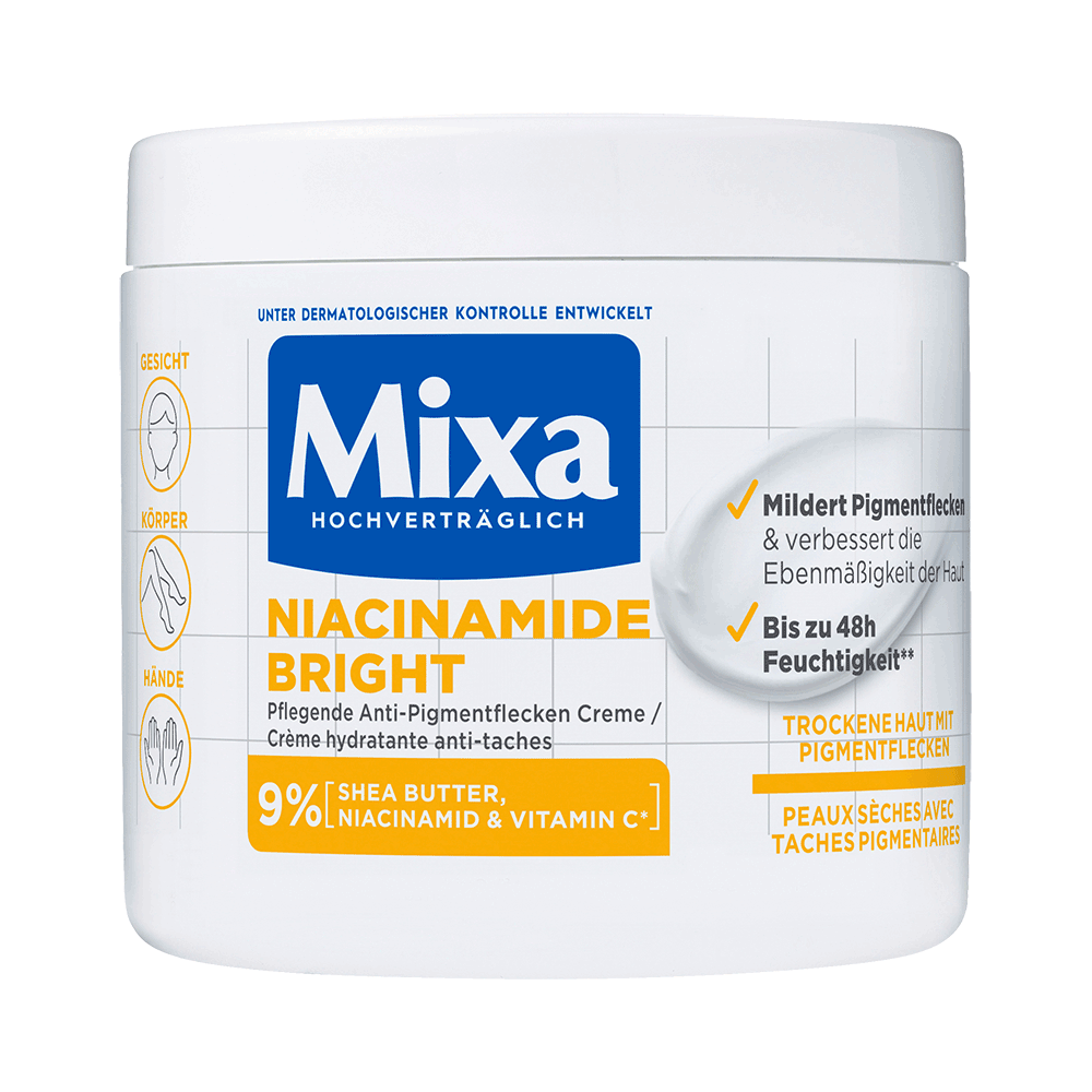 Bild: Mixa Niacinamide Bright Creme