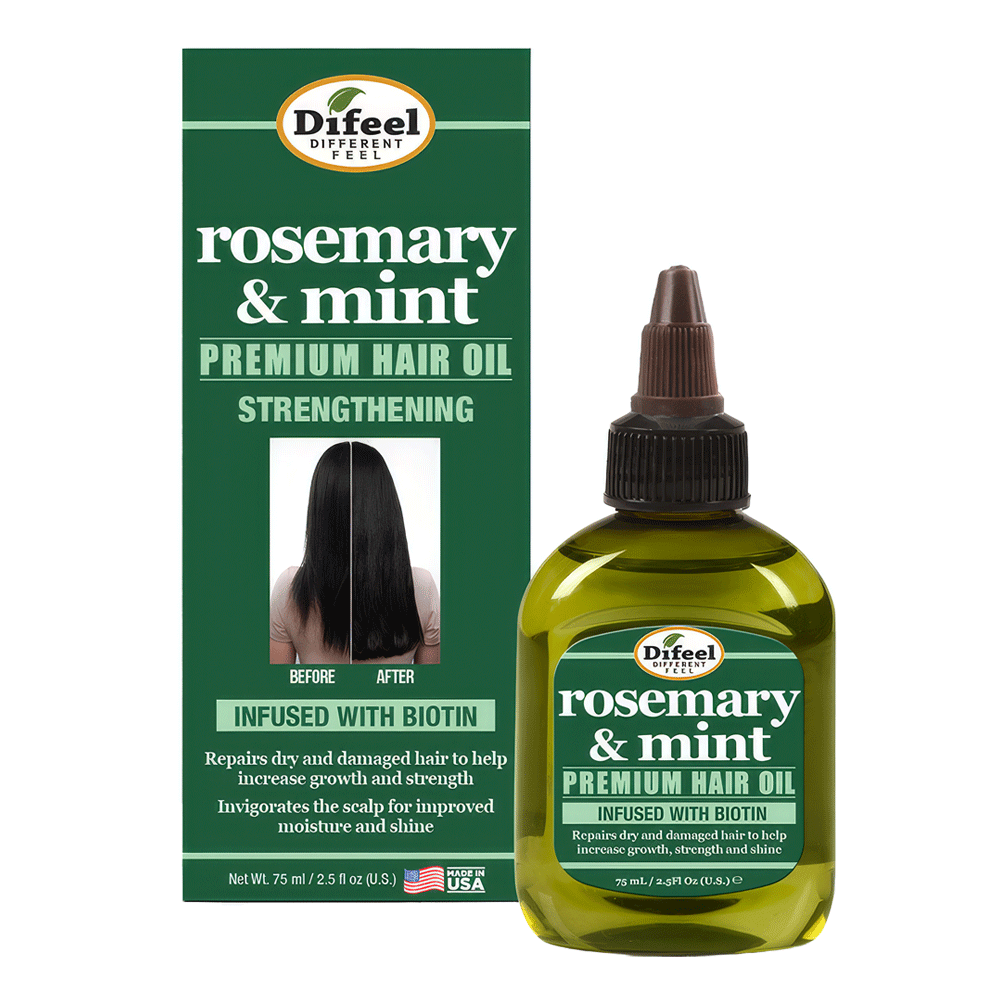 Bild: Difeel Premium Haar Öl Strenghtening Rosemary and Mint 