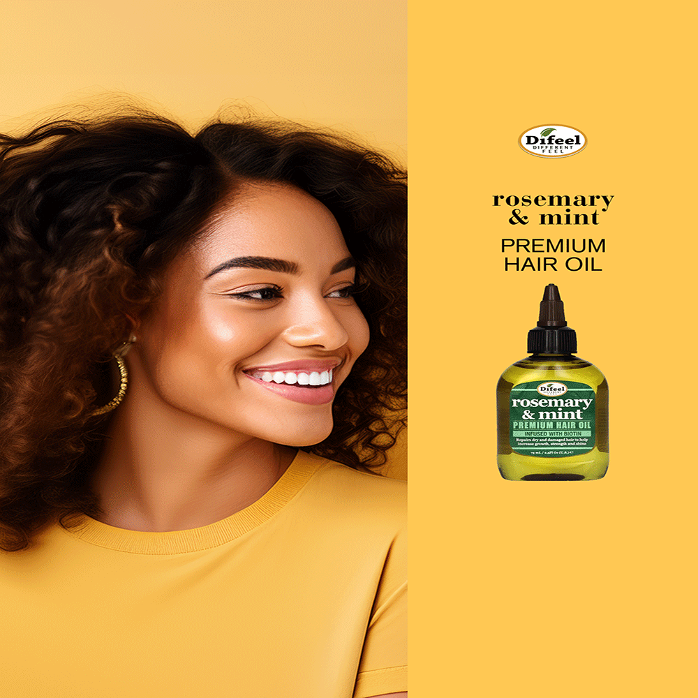 Bild: Difeel Premium Haar Öl Strenghtening Rosemary and Mint 