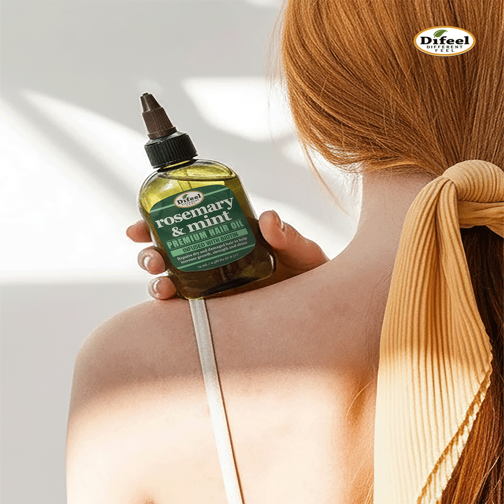 Bild: Difeel Premium Haar Öl Strenghtening Rosemary and Mint 