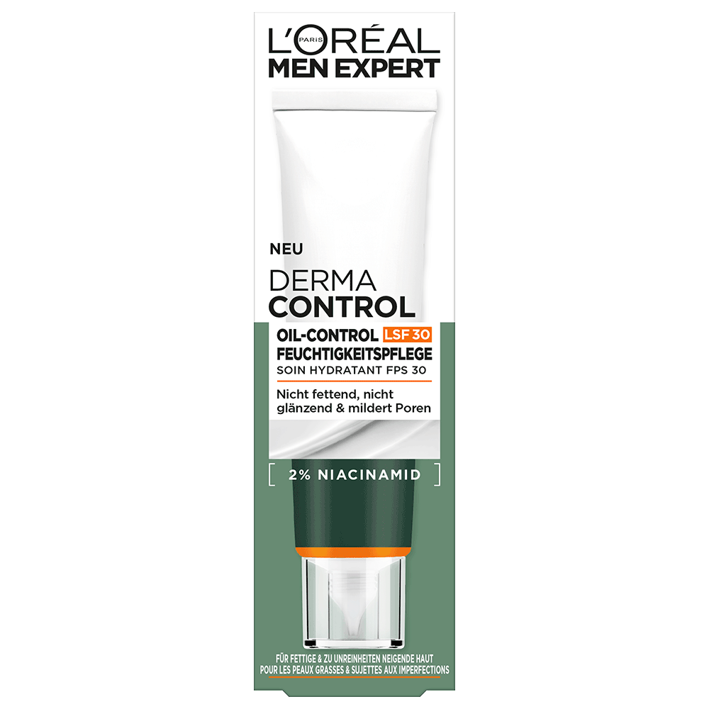 Bild: L'ORÉAL PARIS MEN EXPERT Derma Control Oil-Control Feuchtigkeitspflege 