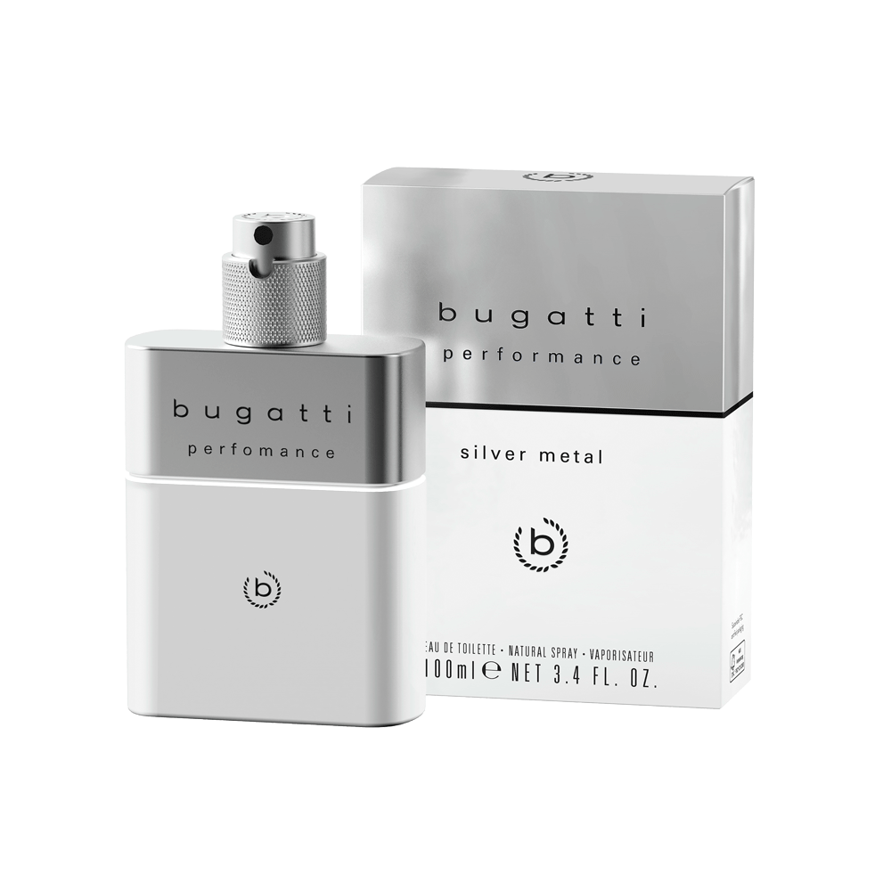 Bild: Bugatti Performance Silver Metal Eau de Toilette 