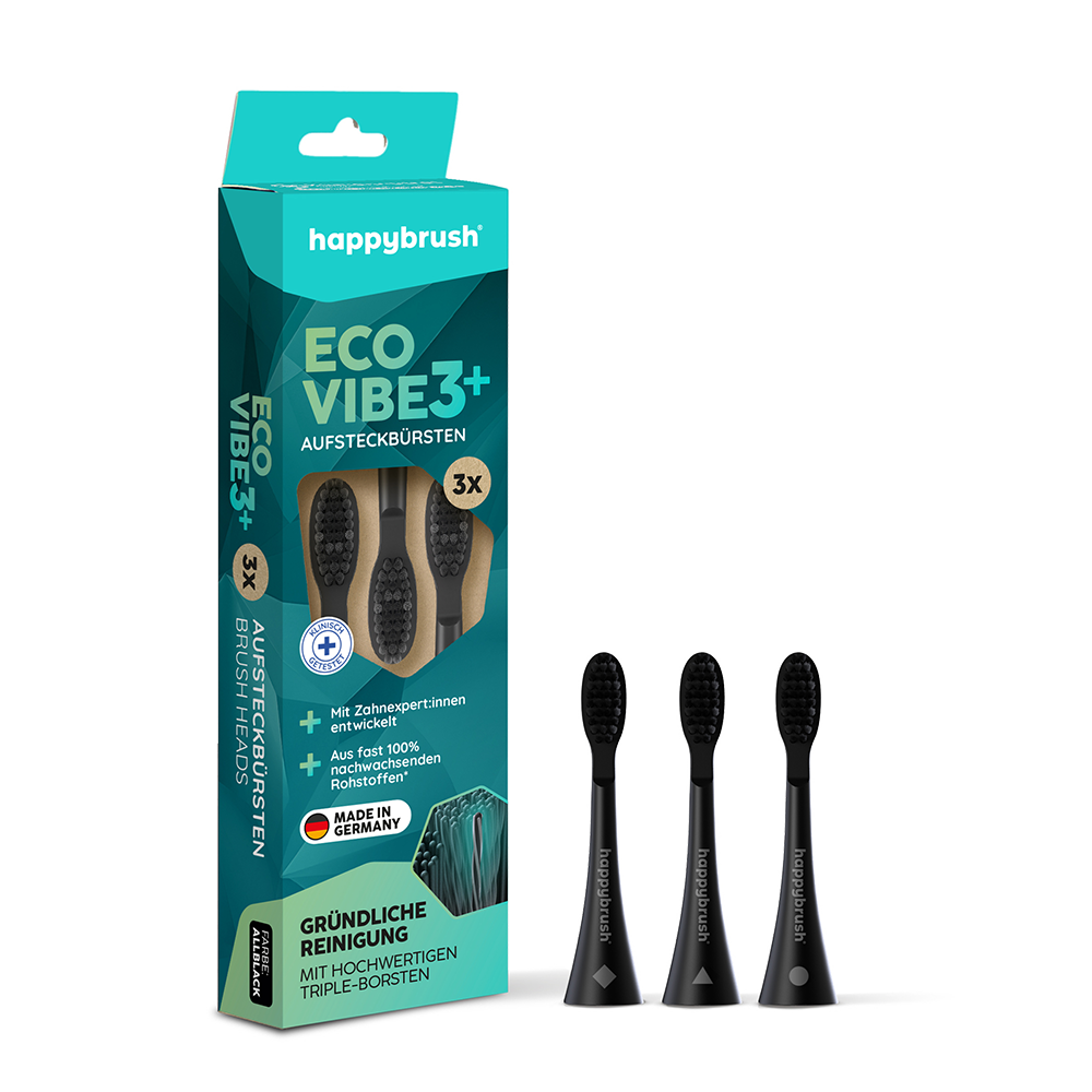 Bild: happybrush Aufsteckbürsten Eco Vibe 3+ 