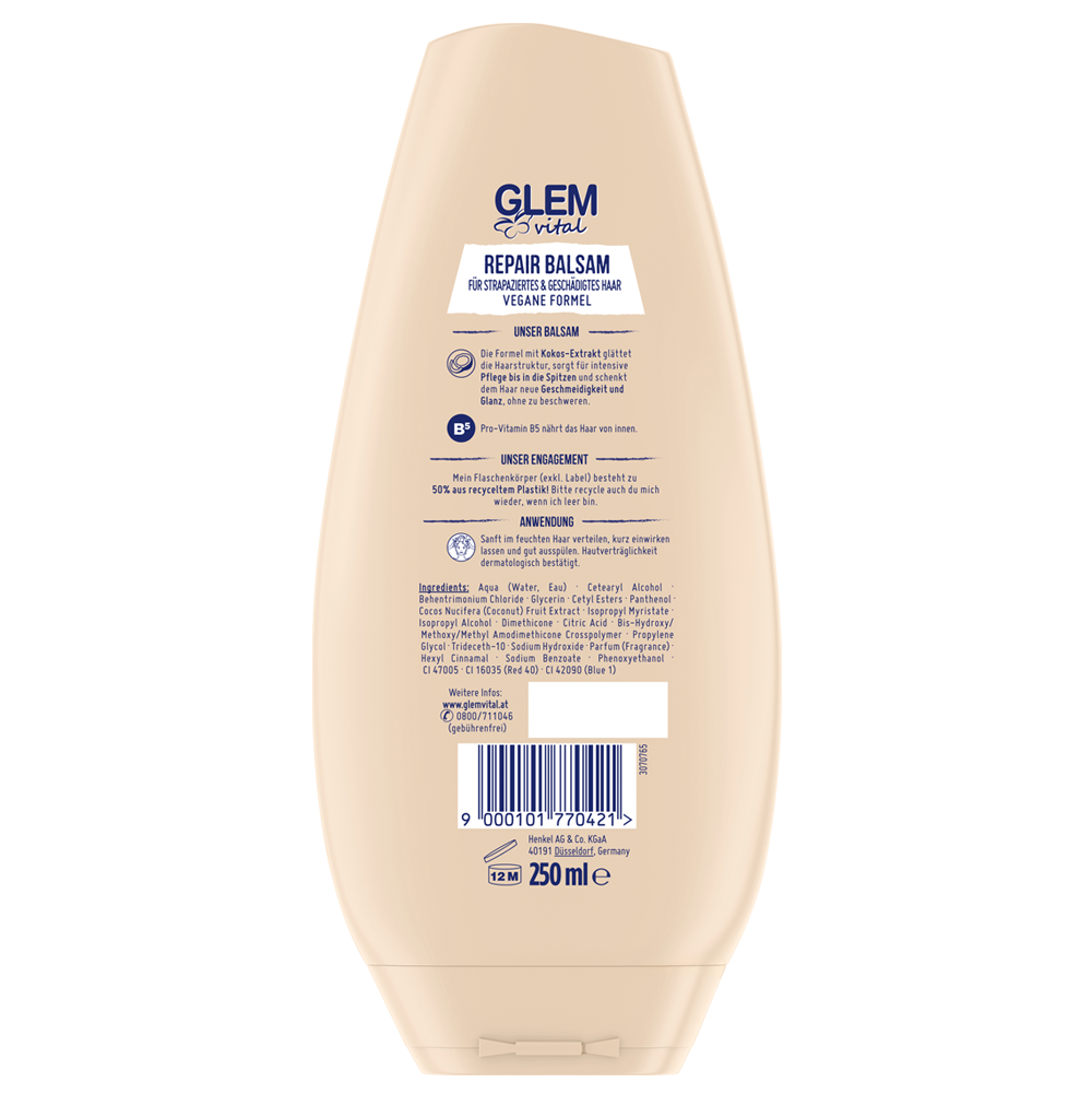 Bild: GlemVital Repair Balsam Kokos 