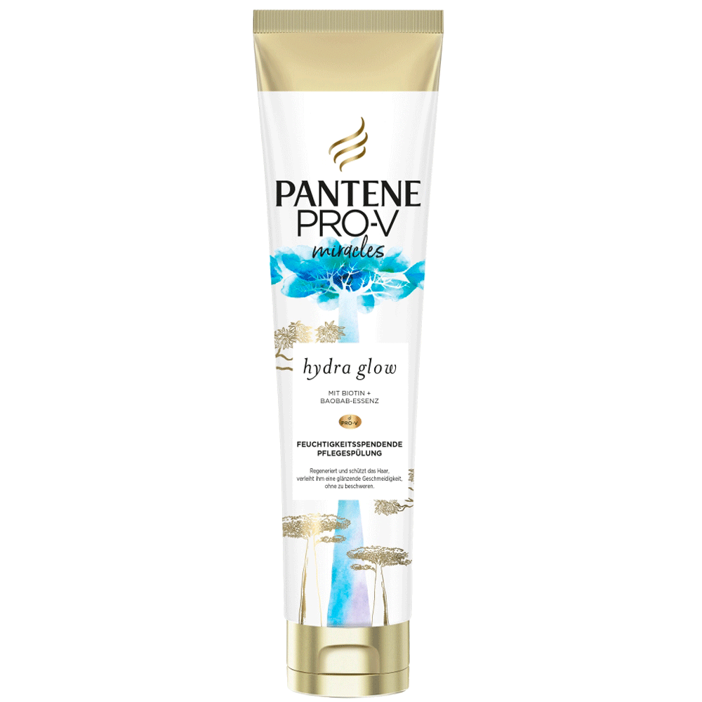 Bild: PANTENE PRO-V Hydra Glow Feuchtigkeitsspendende Pflegespülung mit Biotin 