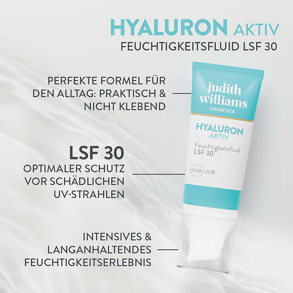 Bild: Judith Williams Cosmetics Feuchtigkeitsfluid LSF30 Hyaluron Aktiv 