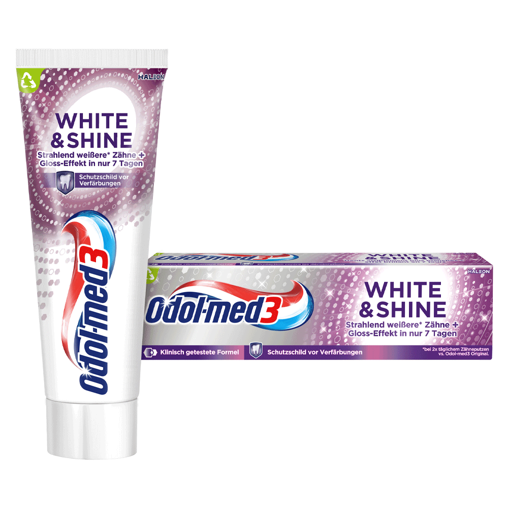 Bild: Odol-med3 Zahncreme White & Shine 