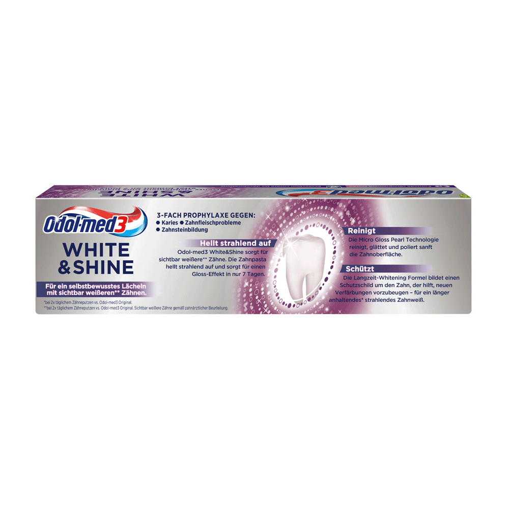 Bild: Odol-med3 Zahncreme White & Shine 
