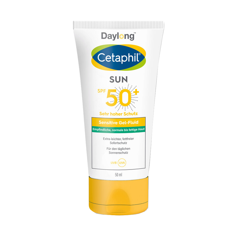 Bild: Cetaphil Sonnenschutz Gel Fluid Sensitive SPF 50+ 