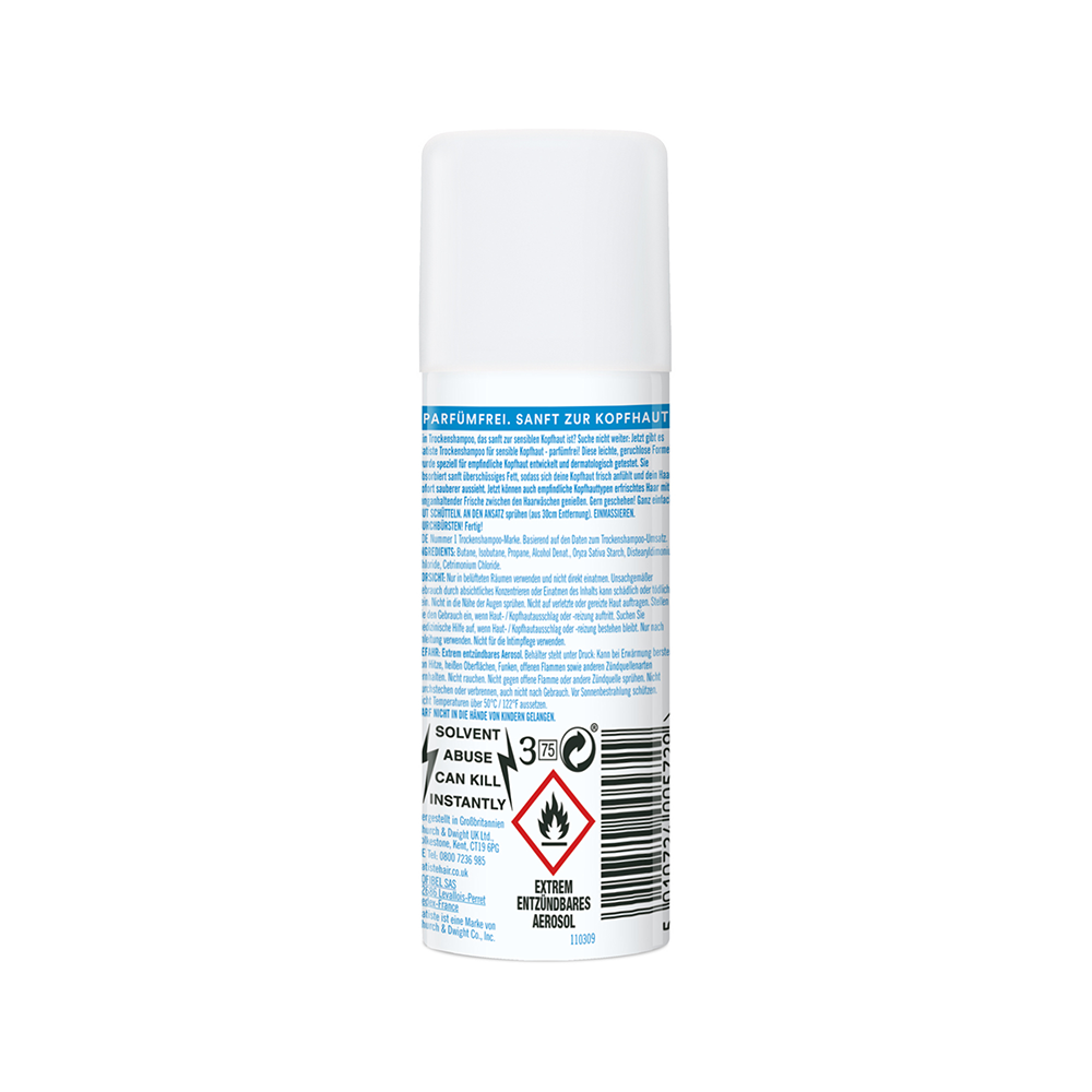 Bild: batiste Trockenshampoo Sensible Kopfhaut 