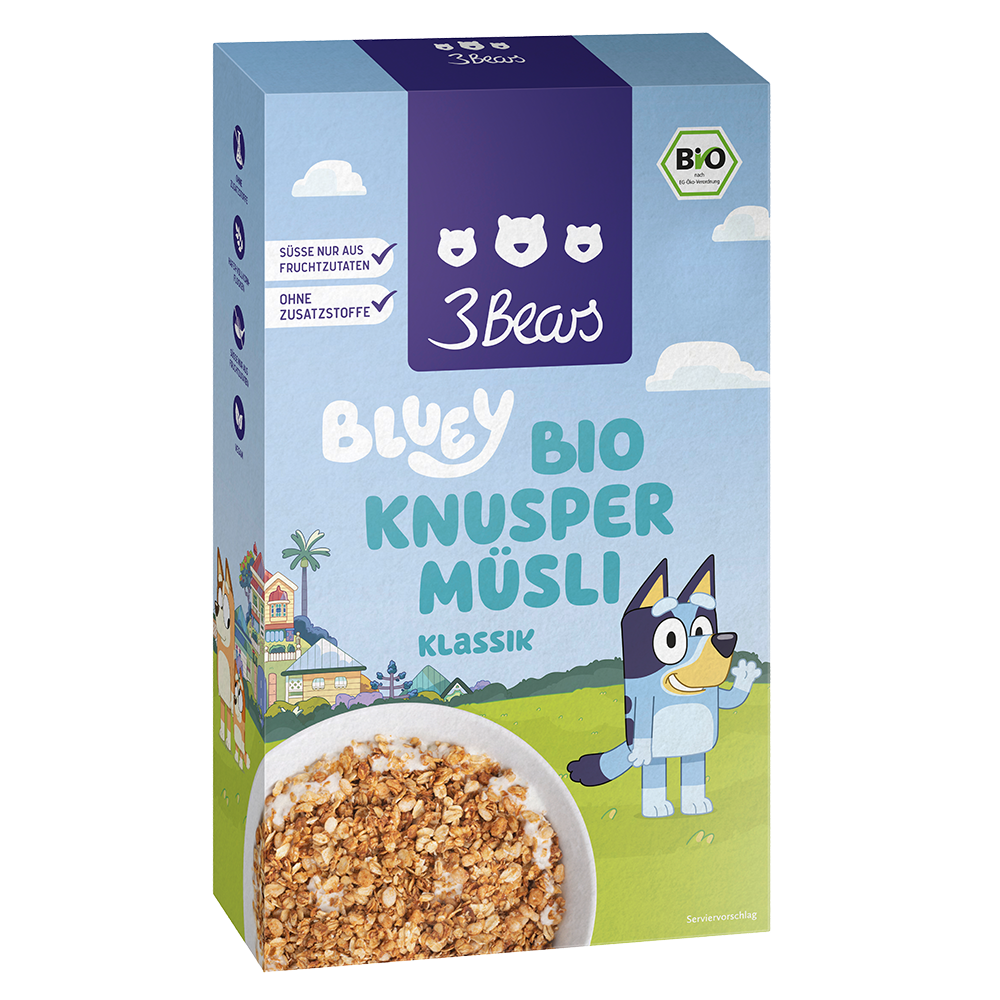 Bild: 3Bears Bluey Bio Knusper Müsli Klassik 