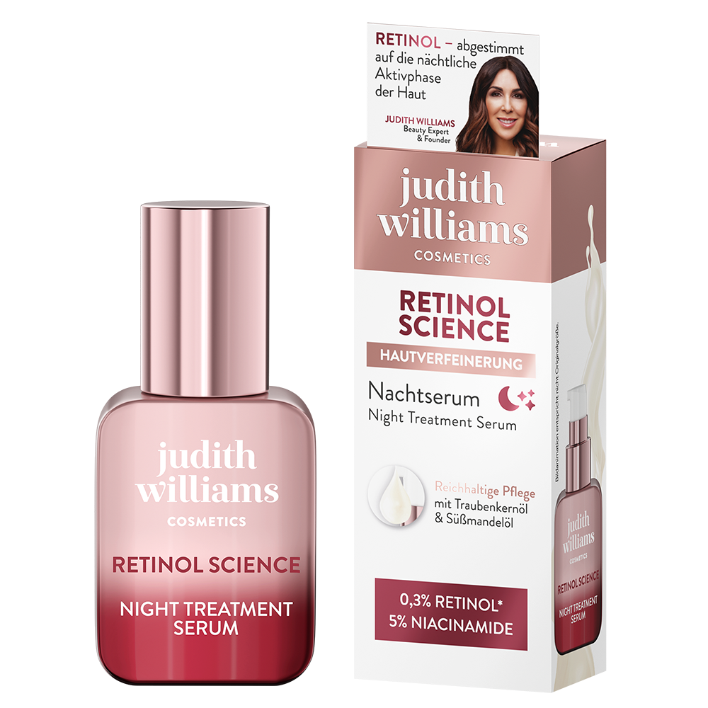 Bild: Judith Williams Cosmetics Nachtserum Retinol Science Hautverfeinerung 