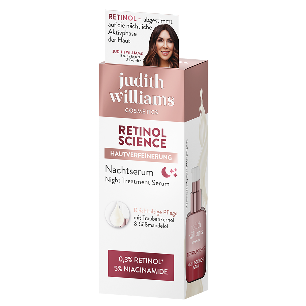 Bild: Judith Williams Cosmetics Nachtserum Retinol Science Hautverfeinerung 