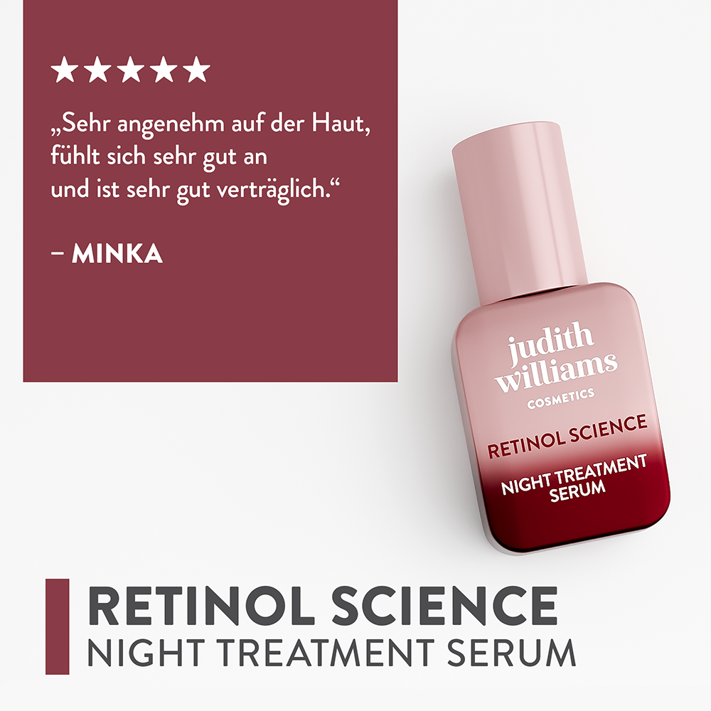 Bild: Judith Williams Cosmetics Nachtserum Retinol Science Hautverfeinerung 