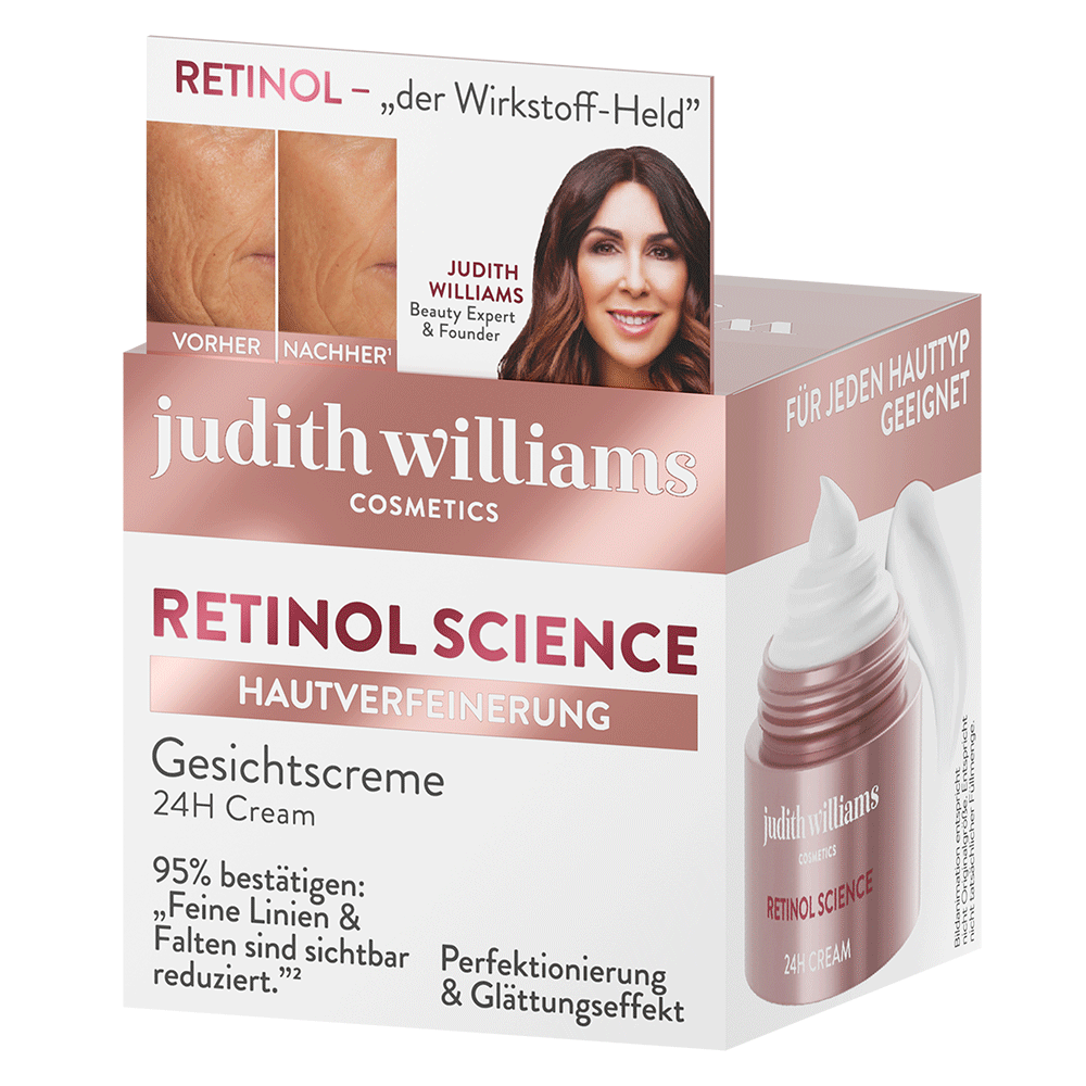 Bild: Judith Williams Cosmetics Gesichtscreme Retinol Science Hautverfeinerung 