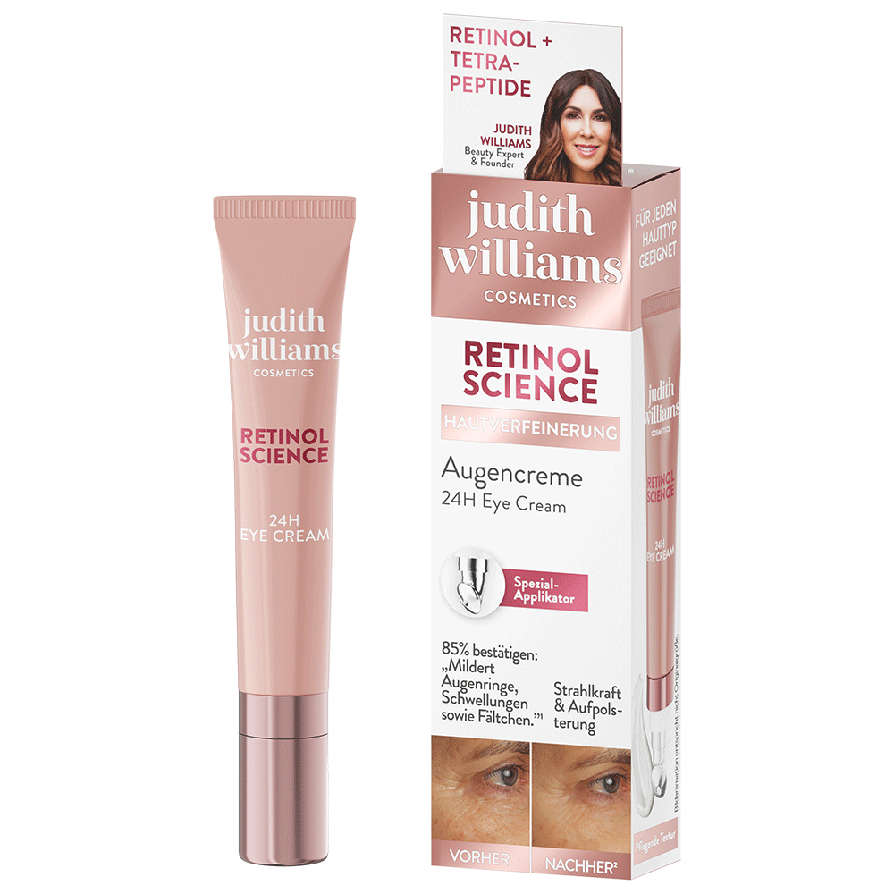 Bild: Judith Williams Cosmetics Augencreme Retinol Sience Hautverfeinerung 