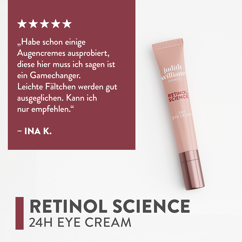 Bild: Judith Williams Cosmetics Augencreme Retinol Sience Hautverfeinerung 