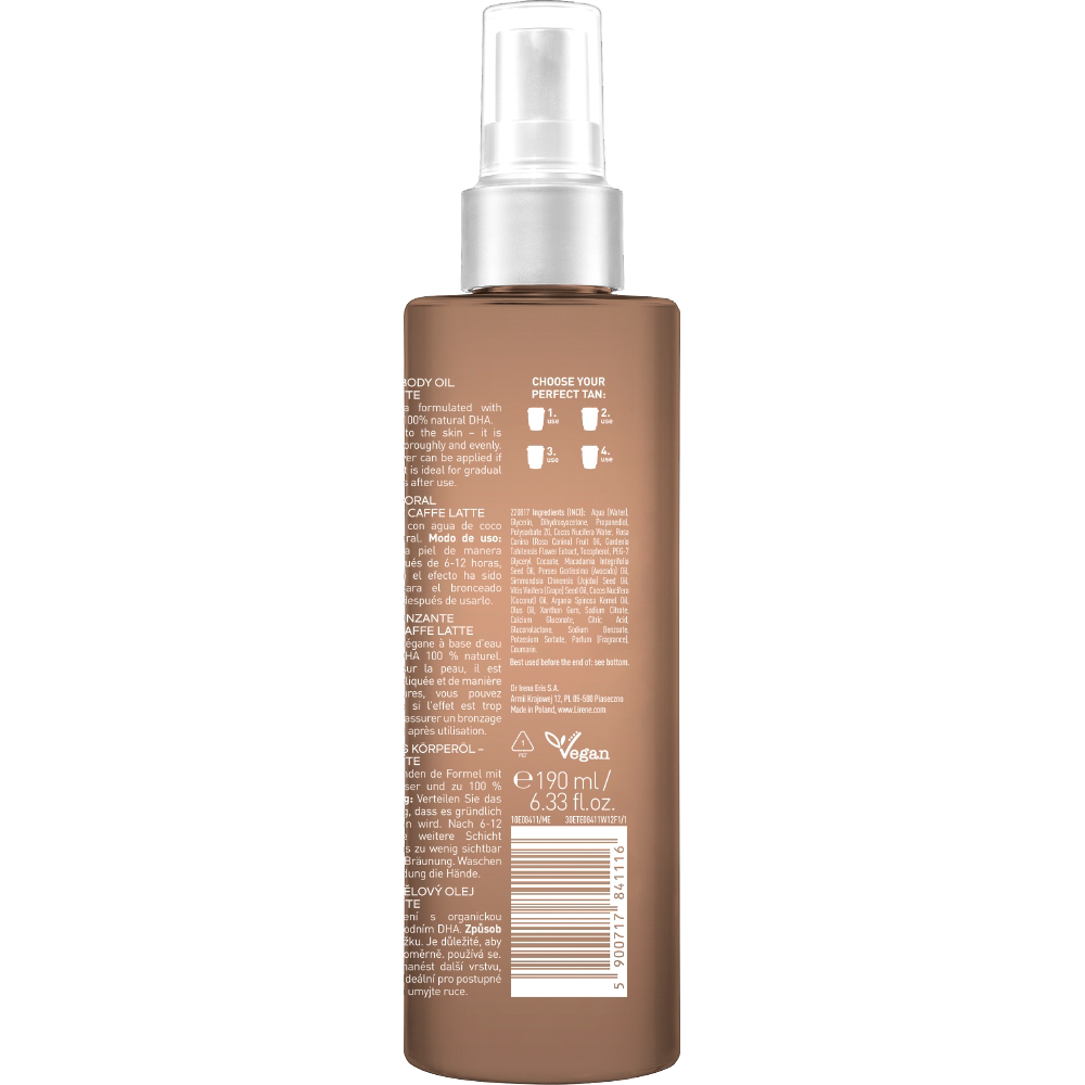 Bild: Lirene Self Tanning Body Oil Caffe Latte 