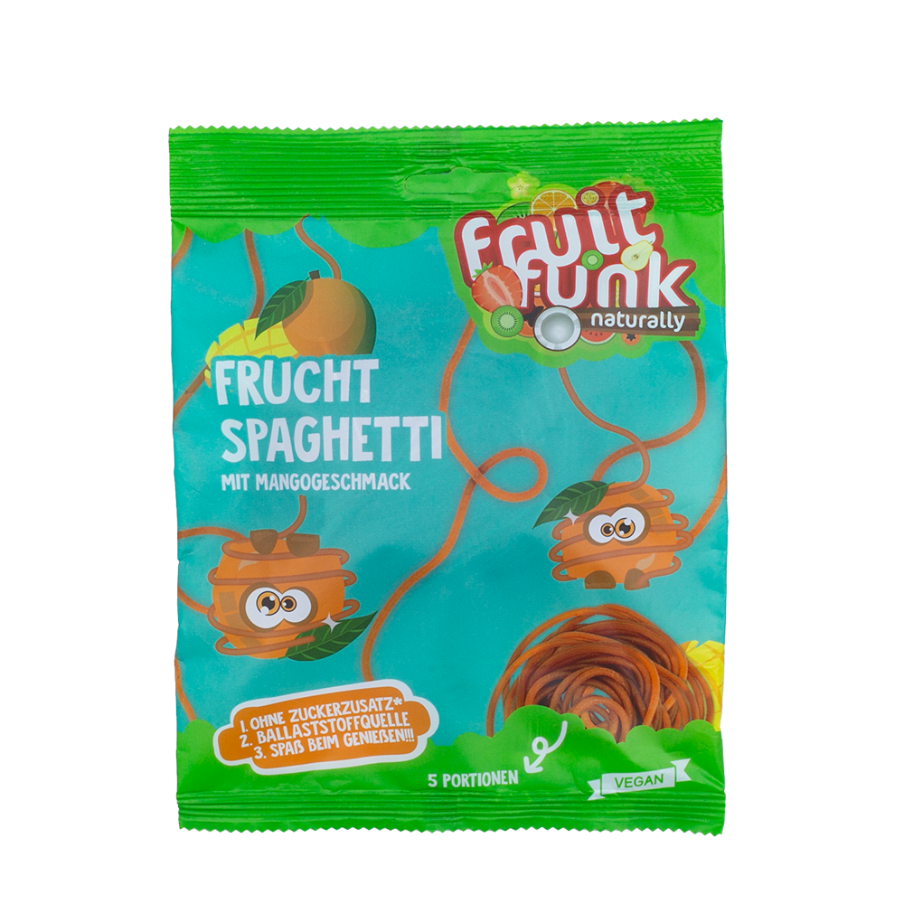 Bild: Fruit Funk Frucht Spaghetti mit Mangogeschmack