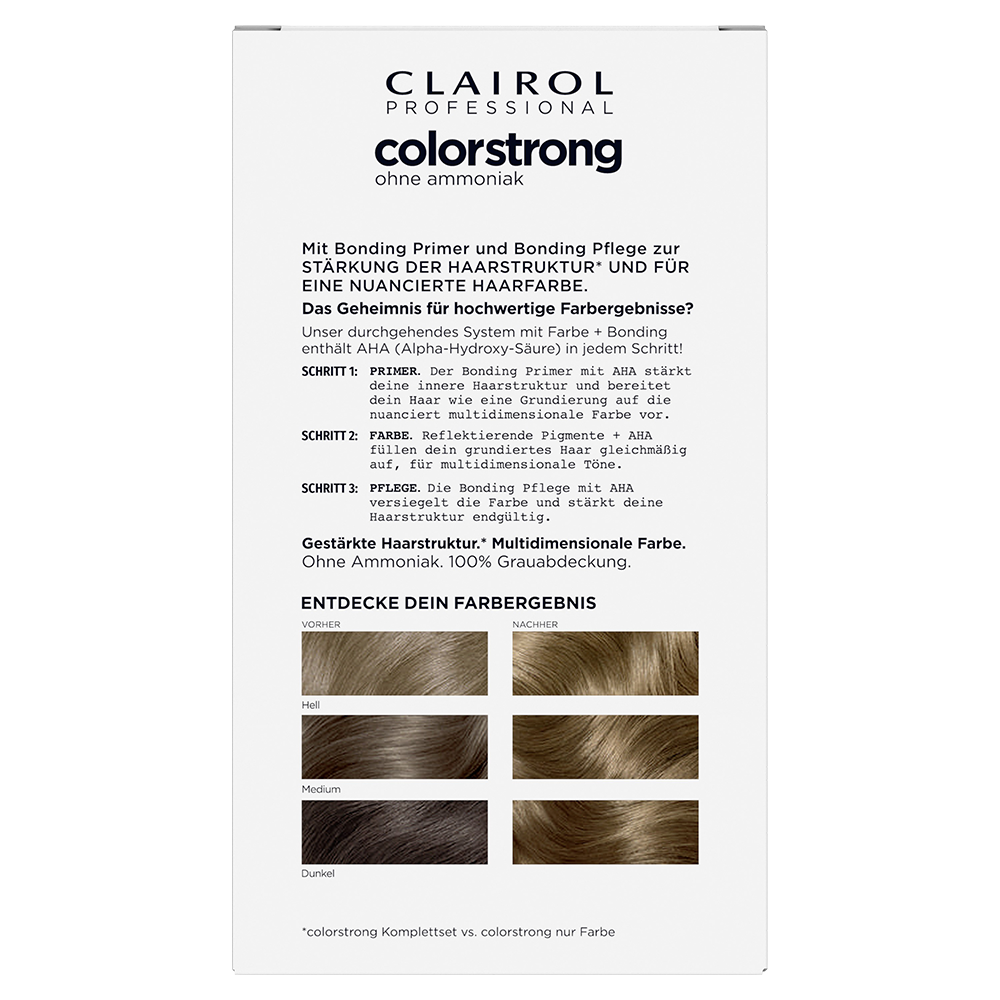 Bild: Clairol Professional Permanente Coloration Colorstrong Mittelblond Mittelblond