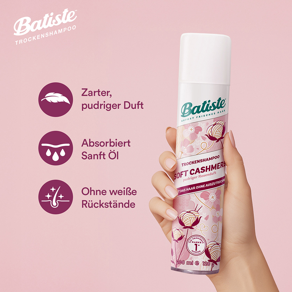 Bild: batiste Trockenshampoo Soft Cashmere 